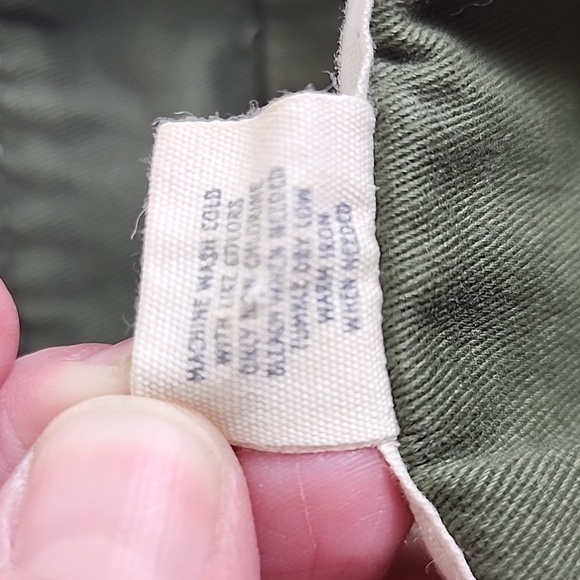 Sky and Sparrow army green utility jacket hood zipup drawstring waist Size XS - Picture 6 of 8